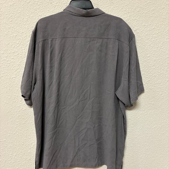 Bundle of 2 Tommy Bahama Men’s Short Sleeve Button up Grey Navy size XL - Picture 3 of 11
